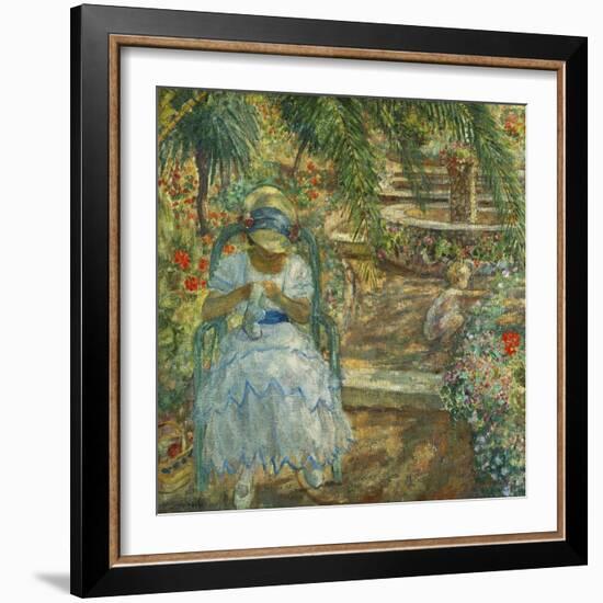 Under the Palm Trees; Sous les Palmiers-Henri Lebasque-Framed Giclee Print