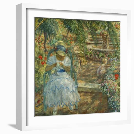 Under the Palm Trees; Sous les Palmiers-Henri Lebasque-Framed Giclee Print