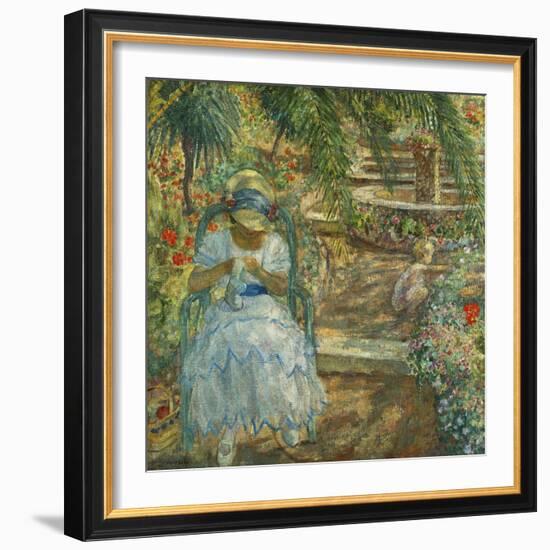 Under the Palm Trees; Sous Les Palmiers-Henri Lebasque-Framed Giclee Print