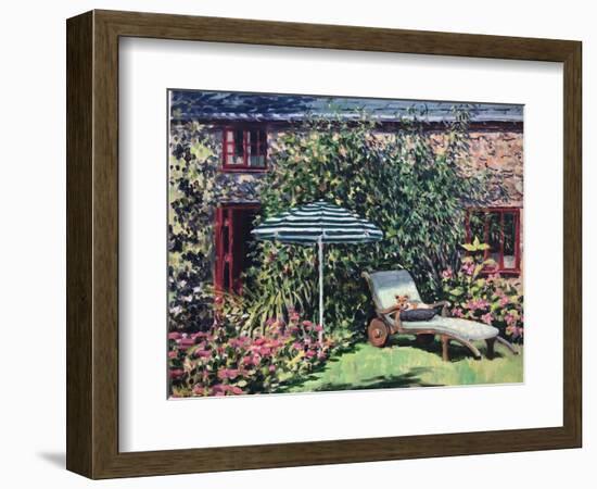 Under the Parasol 2021 (Oil on Canvas)-Tilly Willis-Framed Giclee Print