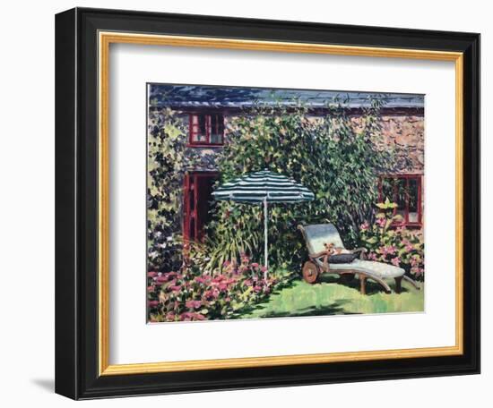 Under the Parasol 2021 (Oil on Canvas)-Tilly Willis-Framed Giclee Print