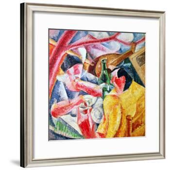 Under the Pergola at Naples, 1914-Umberto Boccioni-Framed Giclee Print