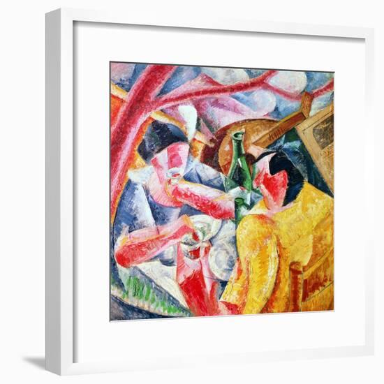 Under the Pergola at Naples, 1914-Umberto Boccioni-Framed Giclee Print