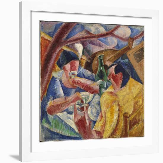 Under the Pergola in Naples or under the Pergola (Sotto Il Pergolato a Napoli O Sotto La Pergola)-Umberto Boccioni-Framed Giclee Print