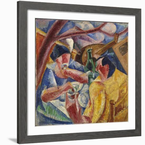 Under the Pergola in Naples or under the Pergola (Sotto Il Pergolato a Napoli O Sotto La Pergola)-Umberto Boccioni-Framed Giclee Print