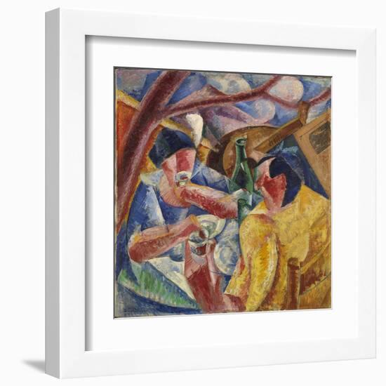 Under the Pergola in Naples or under the Pergola (Sotto Il Pergolato a Napoli O Sotto La Pergola)-Umberto Boccioni-Framed Giclee Print