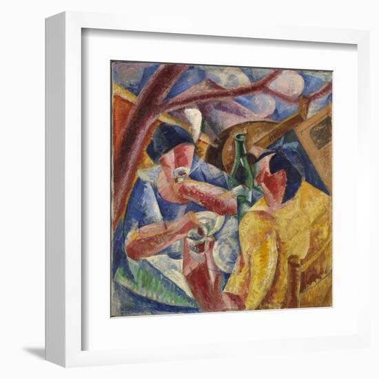 Under the Pergola in Naples or under the Pergola (Sotto Il Pergolato a Napoli O Sotto La Pergola)-Umberto Boccioni-Framed Giclee Print