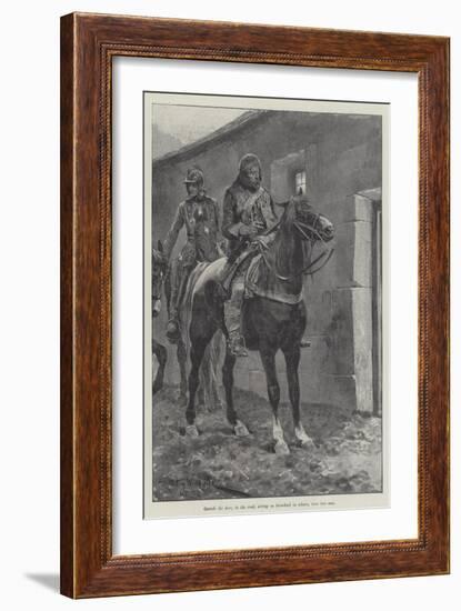 Under the Red Robe-Richard Caton Woodville II-Framed Giclee Print