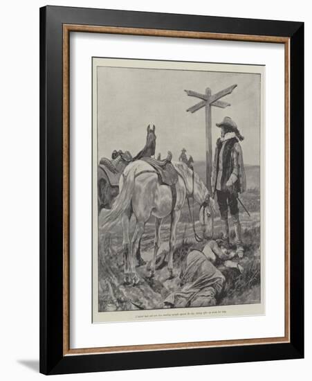 Under the Red Robe-Richard Caton Woodville II-Framed Giclee Print