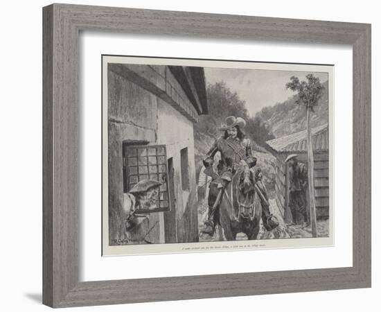 Under the Red Robe-Richard Caton Woodville II-Framed Giclee Print