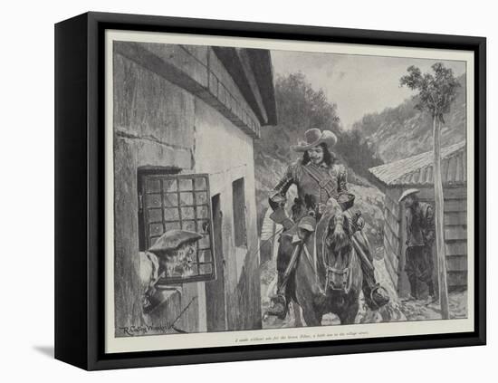 Under the Red Robe-Richard Caton Woodville II-Framed Premier Image Canvas