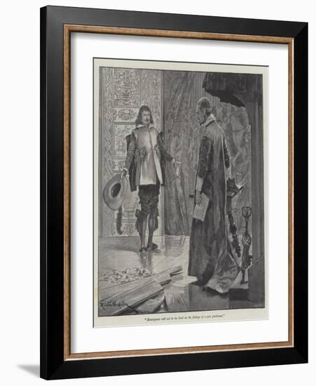 Under the Red Robe-Richard Caton Woodville II-Framed Giclee Print