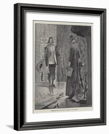 Under the Red Robe-Richard Caton Woodville II-Framed Giclee Print