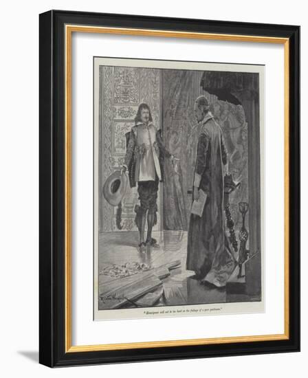 Under the Red Robe-Richard Caton Woodville II-Framed Giclee Print