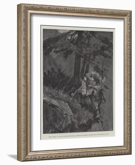 Under the Red Robe-Richard Caton Woodville II-Framed Giclee Print