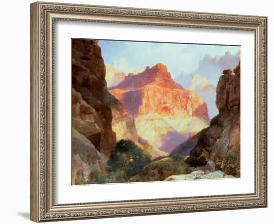 Under the Red Wall, Grand Canyon of Arizona, 1917-Moran-Framed Giclee Print