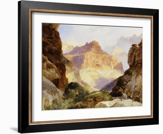 Under the Red Wall, Grand Canyon of Arizona, 1917-Thomas Moran-Framed Giclee Print