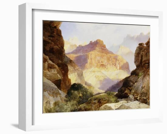 Under the Red Wall, Grand Canyon of Arizona, 1917-Thomas Moran-Framed Giclee Print