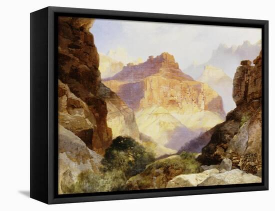 Under the Red Wall, Grand Canyon of Arizona, 1917-Thomas Moran-Framed Premier Image Canvas