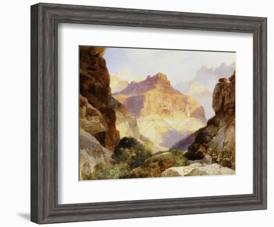 Under the Red Wall, Grand Canyon of Arizona, 1917-Thomas Moran-Framed Giclee Print