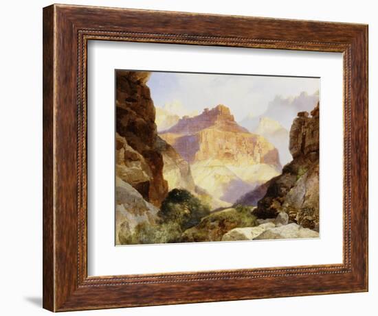 Under the Red Wall, Grand Canyon of Arizona, 1917-Thomas Moran-Framed Giclee Print