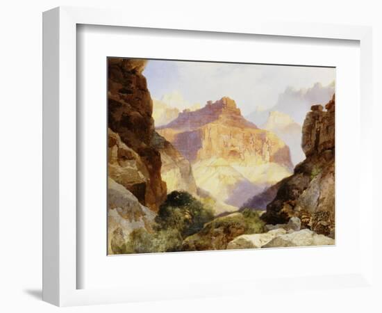 Under the Red Wall, Grand Canyon of Arizona, 1917-Thomas Moran-Framed Giclee Print