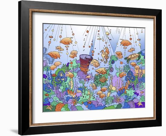 Under The Sea 1-Howie Green-Framed Giclee Print