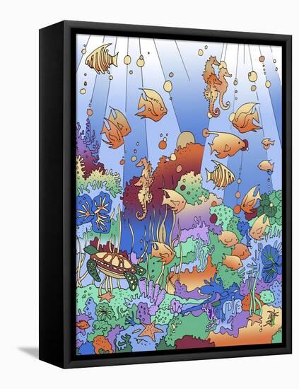 Under The Sea 2-Howie Green-Framed Premier Image Canvas