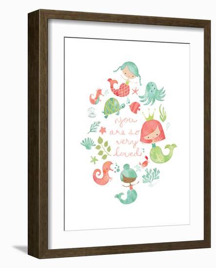 Under the Sea Mermaids-Heather Rosas-Framed Premium Giclee Print