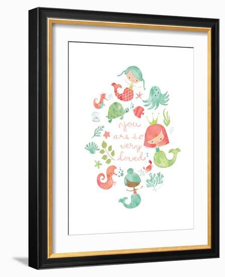 Under the Sea Mermaids-Heather Rosas-Framed Premium Giclee Print