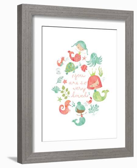 Under the Sea Mermaids-Heather Rosas-Framed Art Print