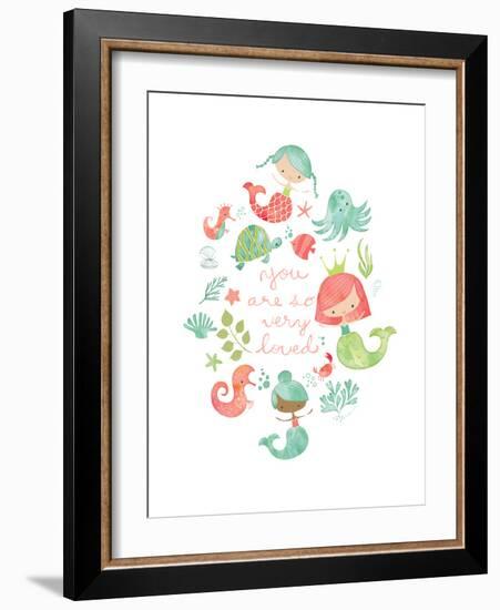 Under the Sea Mermaids-Heather Rosas-Framed Art Print