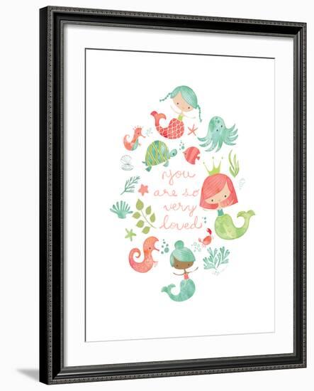 Under the Sea Mermaids-Heather Rosas-Framed Art Print