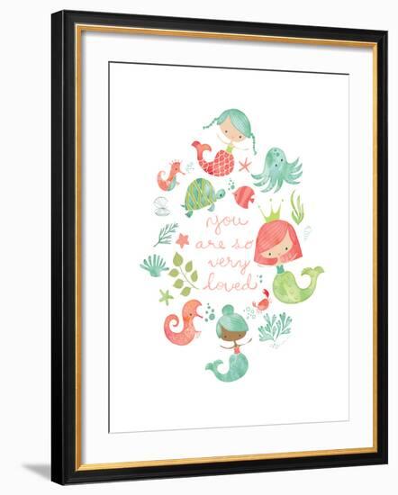 Under the Sea Mermaids-Heather Rosas-Framed Art Print