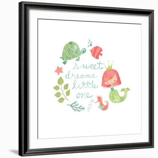 Under the Sea Sweet Dreams-Heather Rosas-Framed Art Print