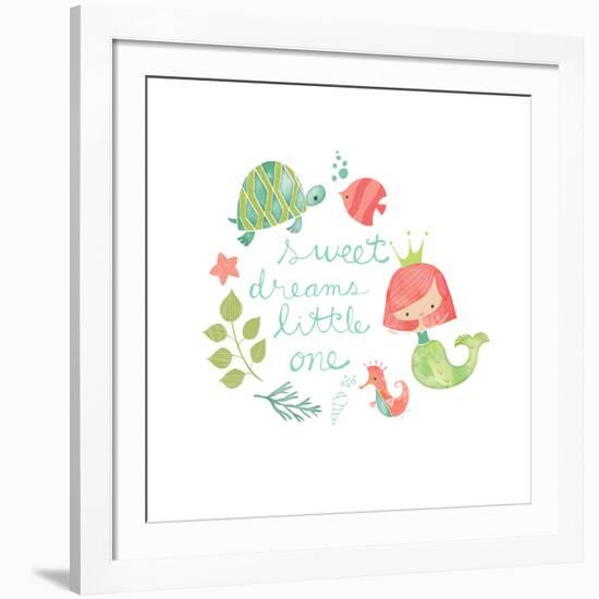 Under the Sea Sweet Dreams-Heather Rosas-Framed Art Print