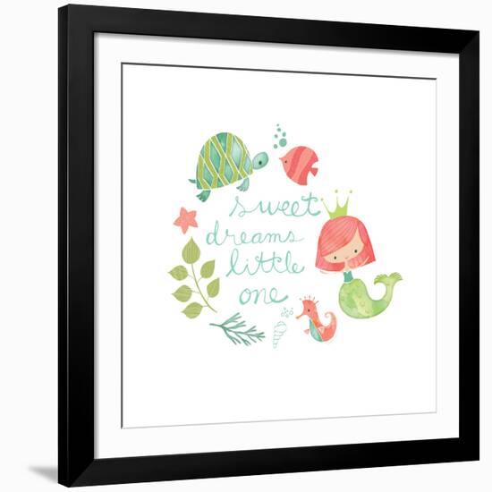 Under the Sea Sweet Dreams-Heather Rosas-Framed Art Print