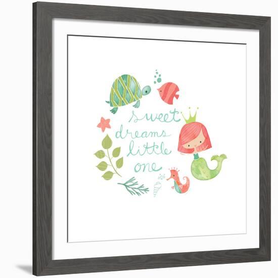 Under the Sea Sweet Dreams-Heather Rosas-Framed Art Print