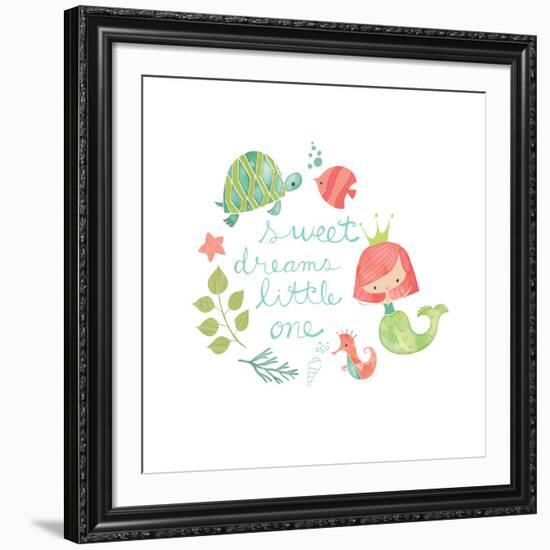 Under the Sea Sweet Dreams-Heather Rosas-Framed Art Print