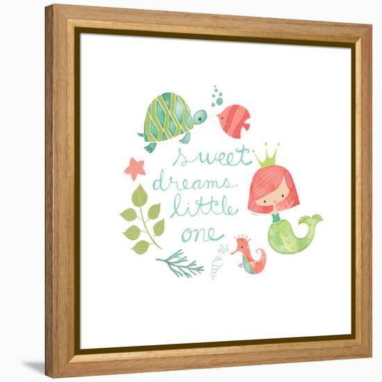 Under the Sea Sweet Dreams-Heather Rosas-Framed Stretched Canvas