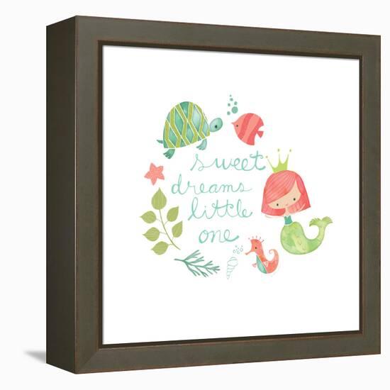 Under the Sea Sweet Dreams-Heather Rosas-Framed Stretched Canvas