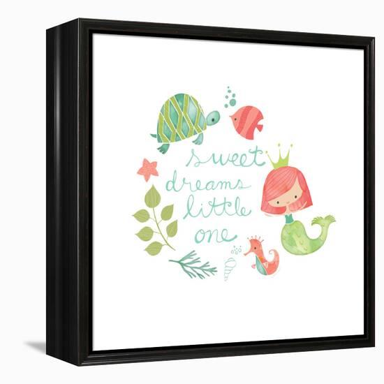 Under the Sea Sweet Dreams-Heather Rosas-Framed Stretched Canvas