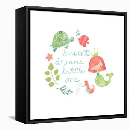 Under the Sea Sweet Dreams-Heather Rosas-Framed Stretched Canvas