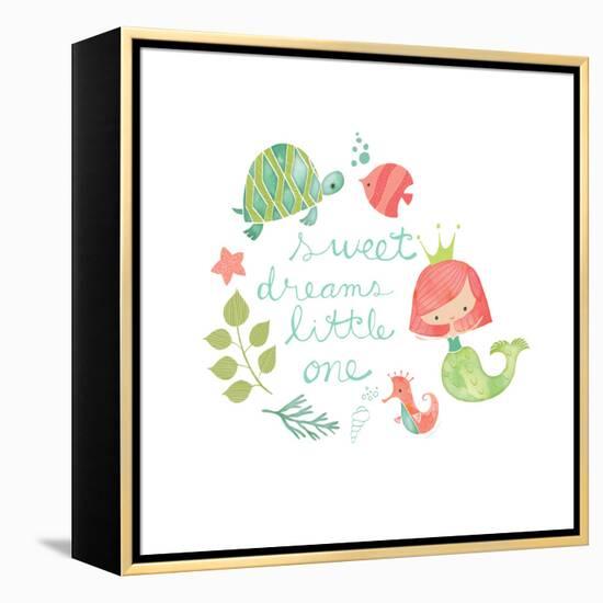 Under the Sea Sweet Dreams-Heather Rosas-Framed Stretched Canvas