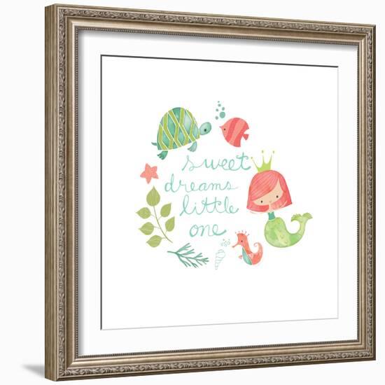 Under the Sea Sweet Dreams-Heather Rosas-Framed Art Print