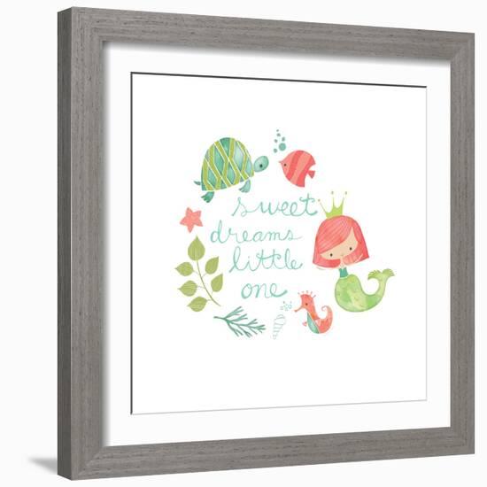 Under the Sea Sweet Dreams-Heather Rosas-Framed Art Print