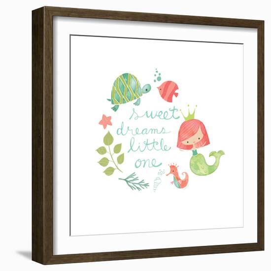 Under the Sea Sweet Dreams-Heather Rosas-Framed Art Print