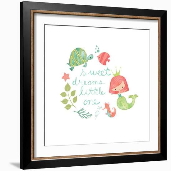 Under the Sea Sweet Dreams-Heather Rosas-Framed Art Print