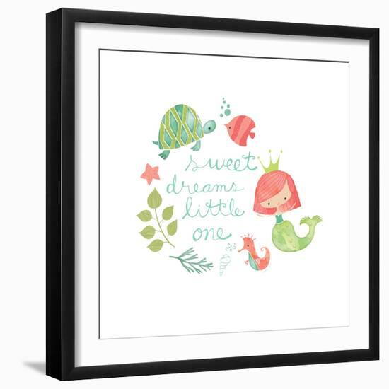 Under the Sea Sweet Dreams-Heather Rosas-Framed Art Print