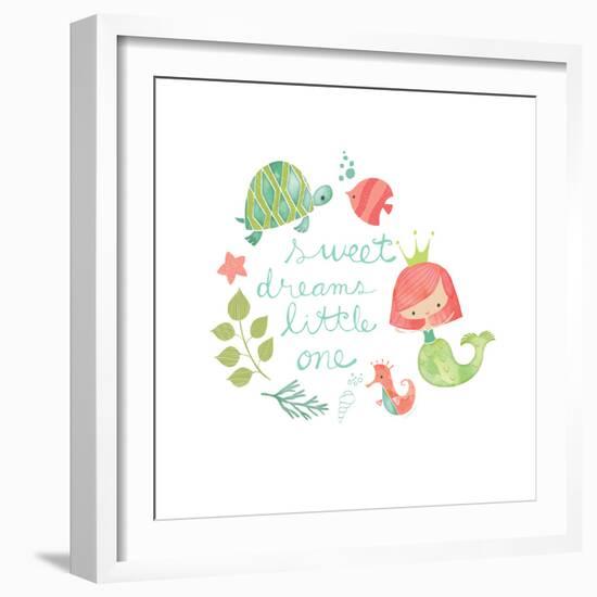 Under the Sea Sweet Dreams-Heather Rosas-Framed Art Print